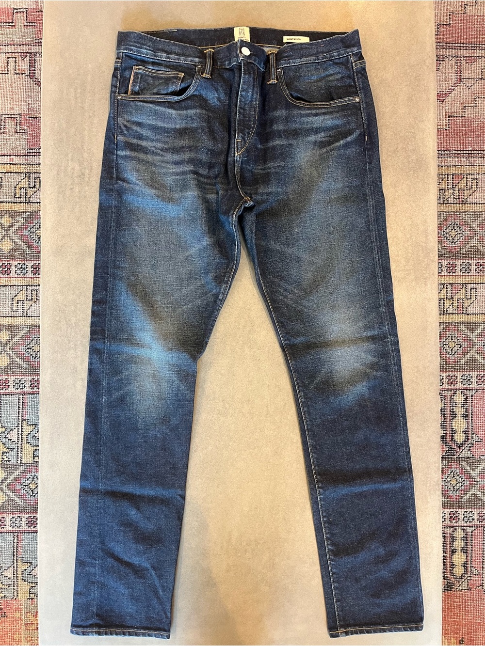 Hiroshi Kato - Men's Dark Blue Slim Fit Jeans - 36x34 - Like New